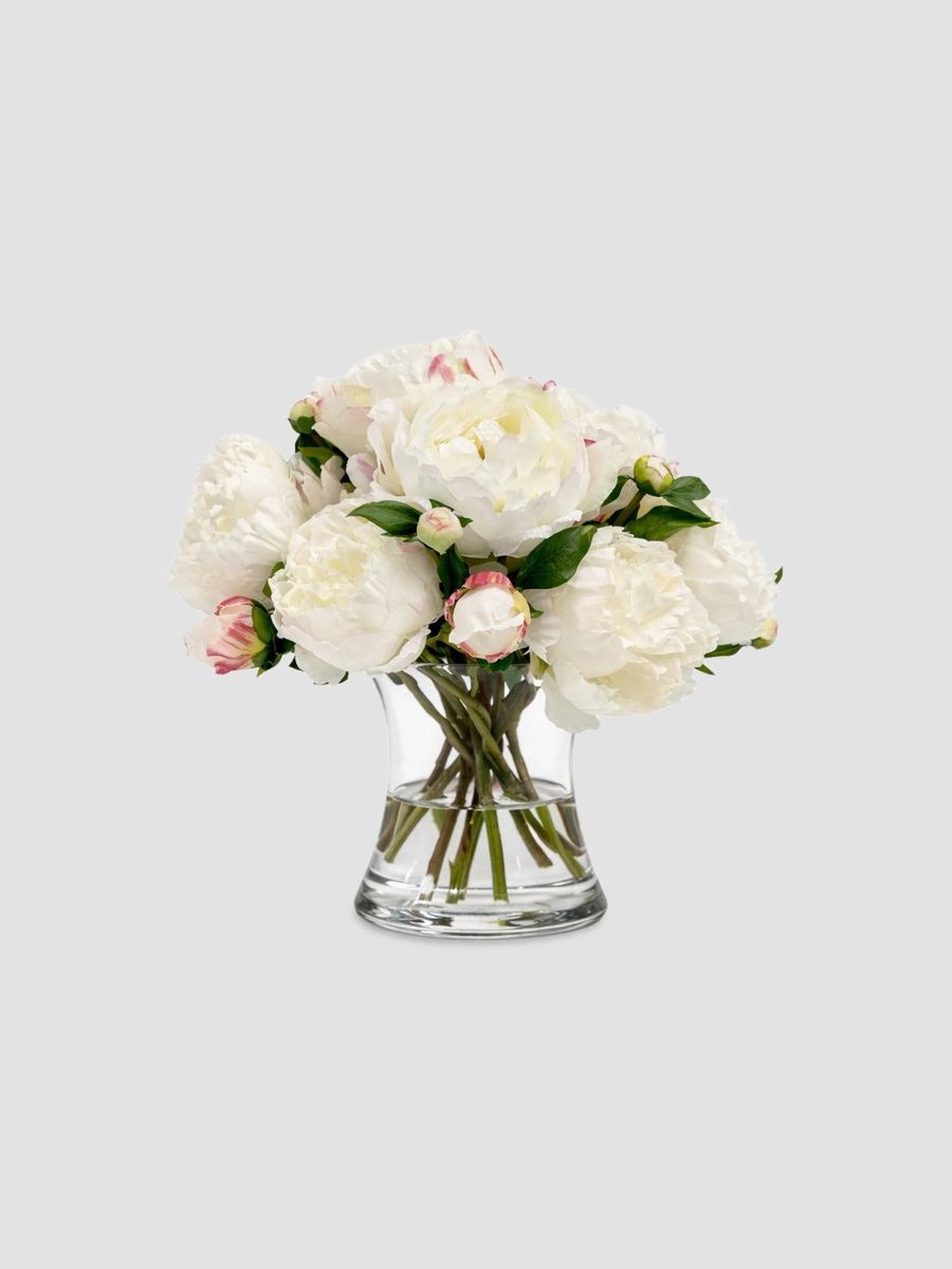 Winward Home Newness Artificial Peony Floral Arrangement - Champagne