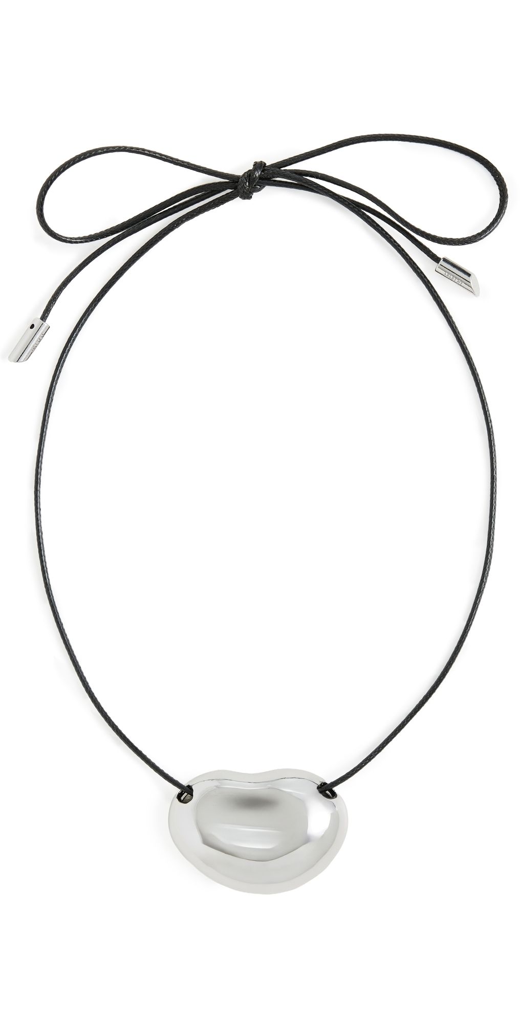 LELET NY Zoe Cord Necklace Rhodium One Size