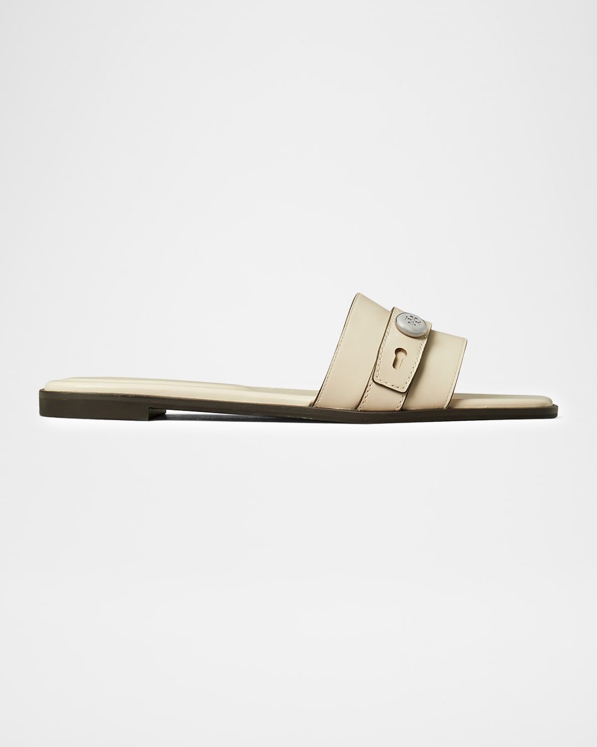 Romy Leather Slide Sandals