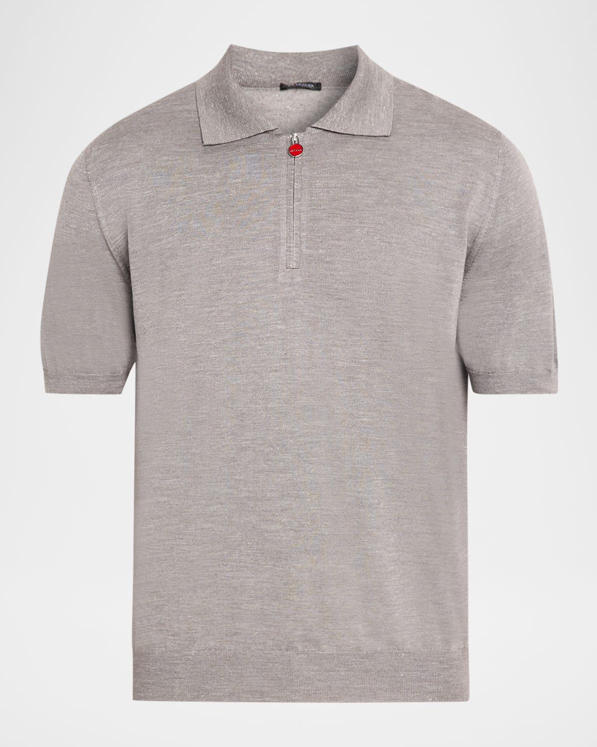 Men & apos;s Silk, Cashmere and Linen Quarter-Zip Polo Shirt