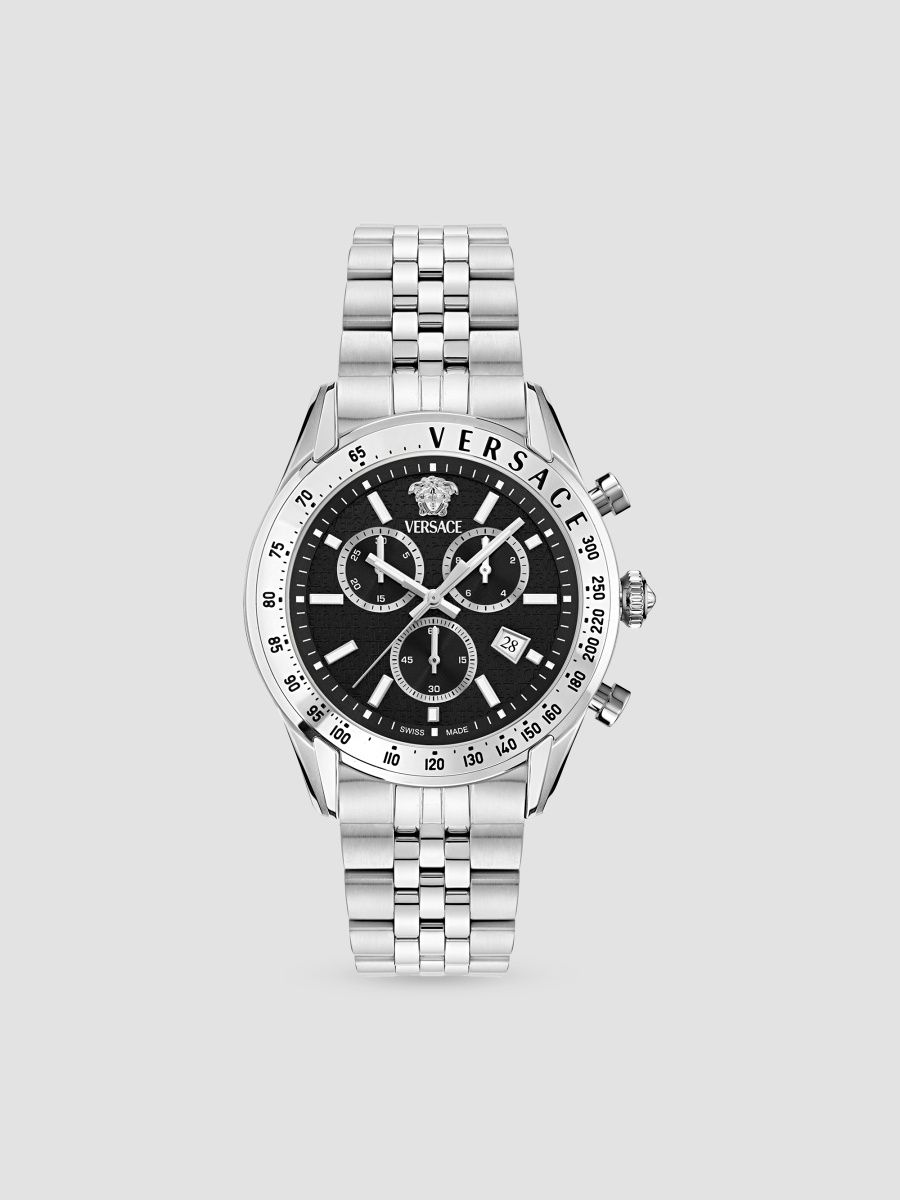 Versace Men's Chrono Master Stainless Steel Chronograph Watch/44MM - Stainless Steel
