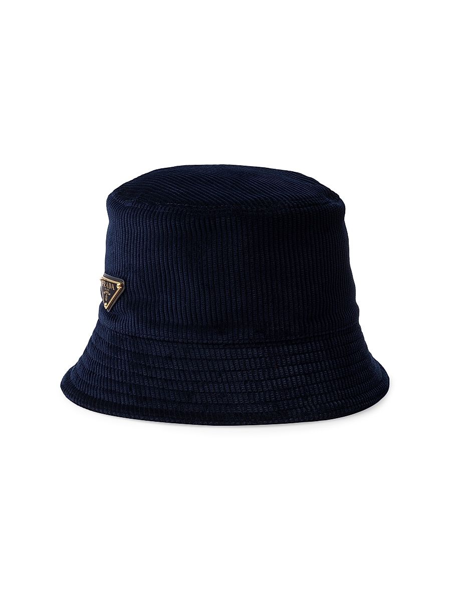 Women's Corduroy Bucket Hat - Blue - Size XL