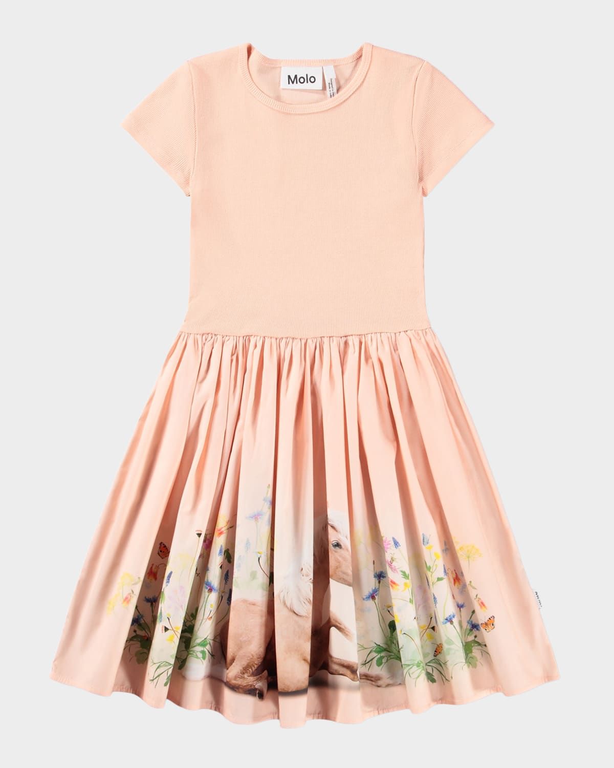 Girl & apos;s Cissa Short-Sleeved Organic Cotton Dress