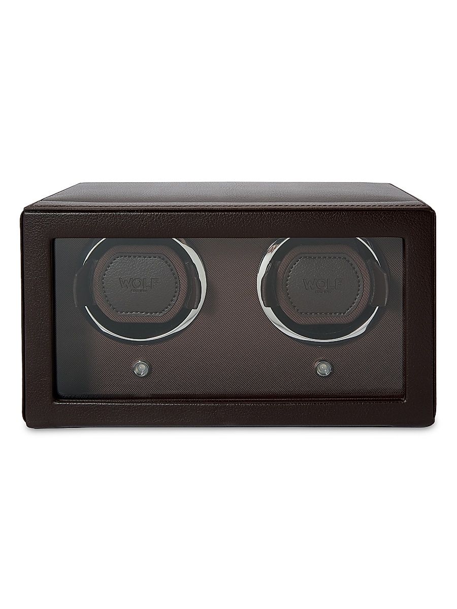 Wolf Cub Double Watch Winder With Cover - Green