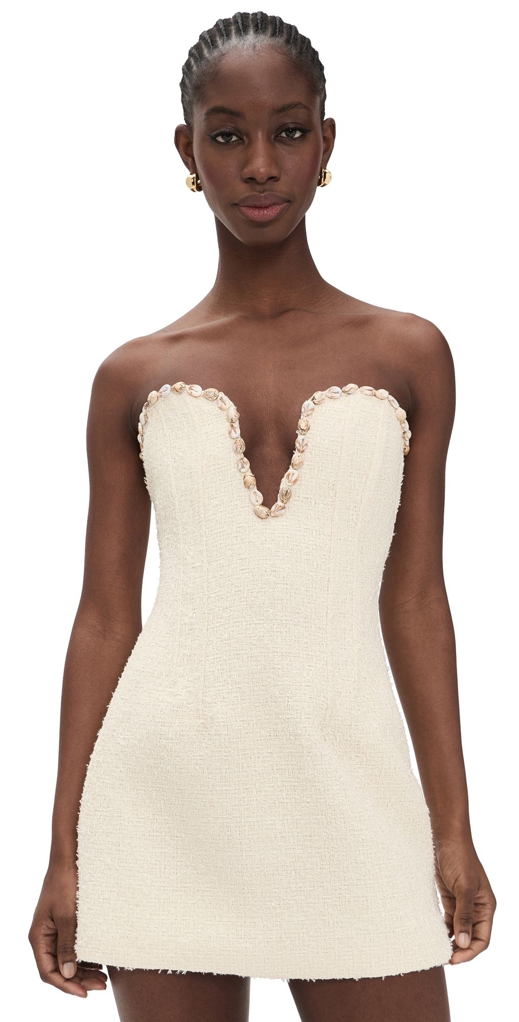 Line & Dot Rhia Dress Ecru XS