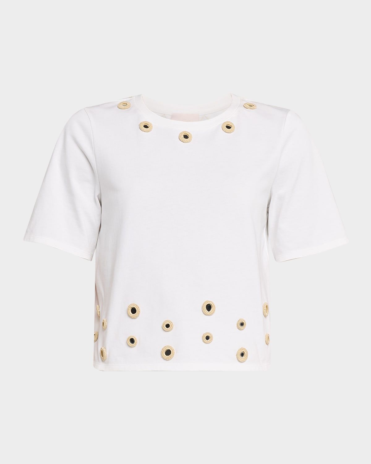 Crewneck Crochet Mirrors Tee