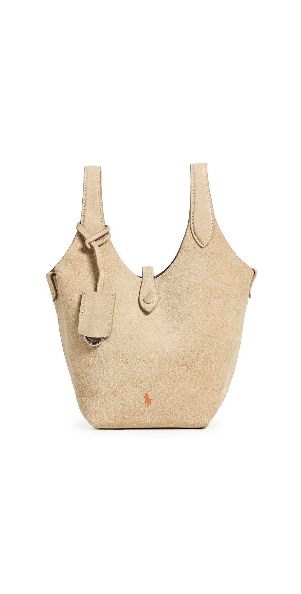 Polo Ralph Lauren Suede Crossbody Small Bag Cashew One Size