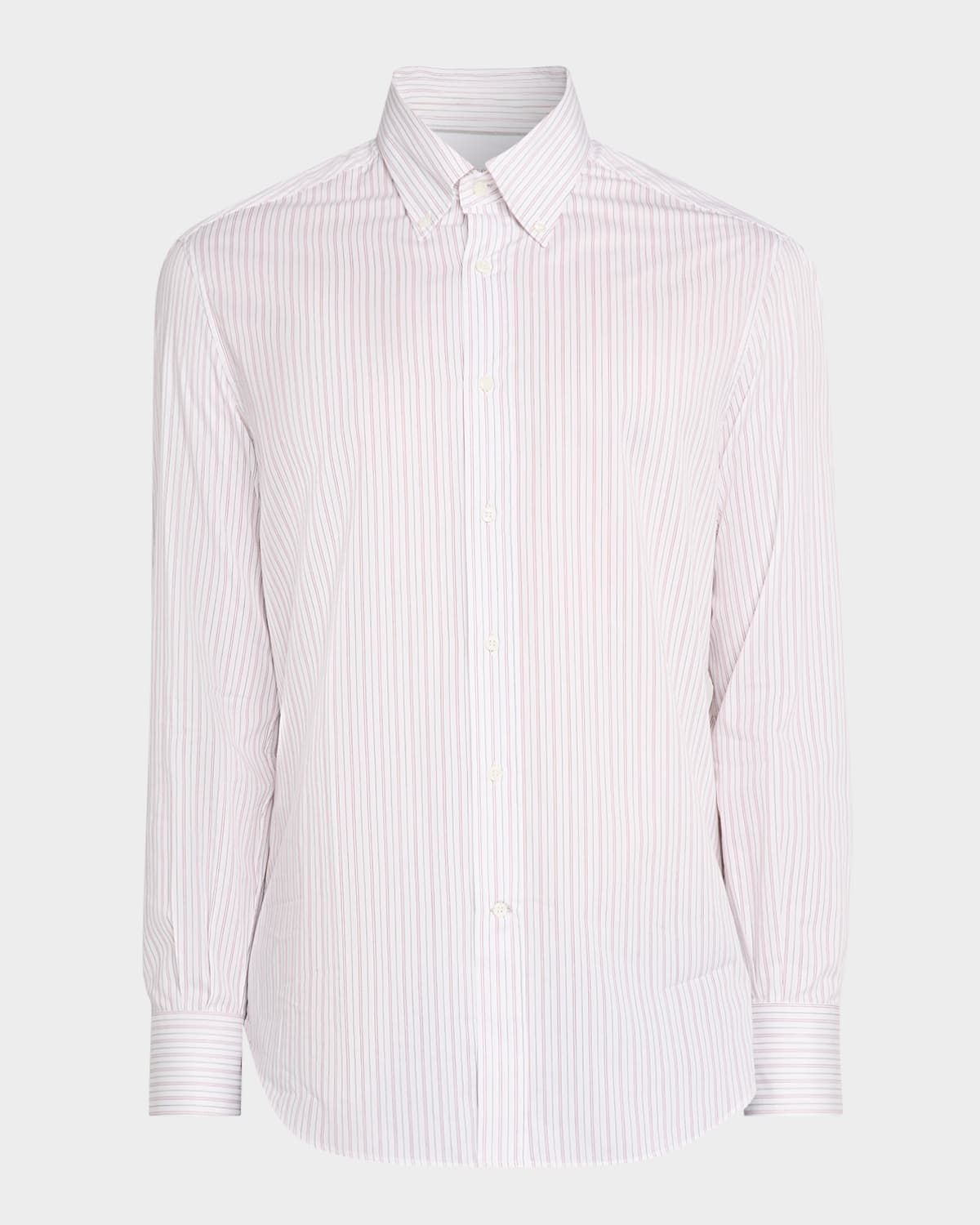 Men & apos;s Slim-Fit Stripe Cotton Button-Down Shirt