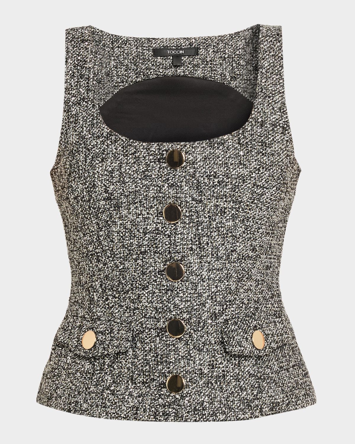 Georgia Tweed Vest Top