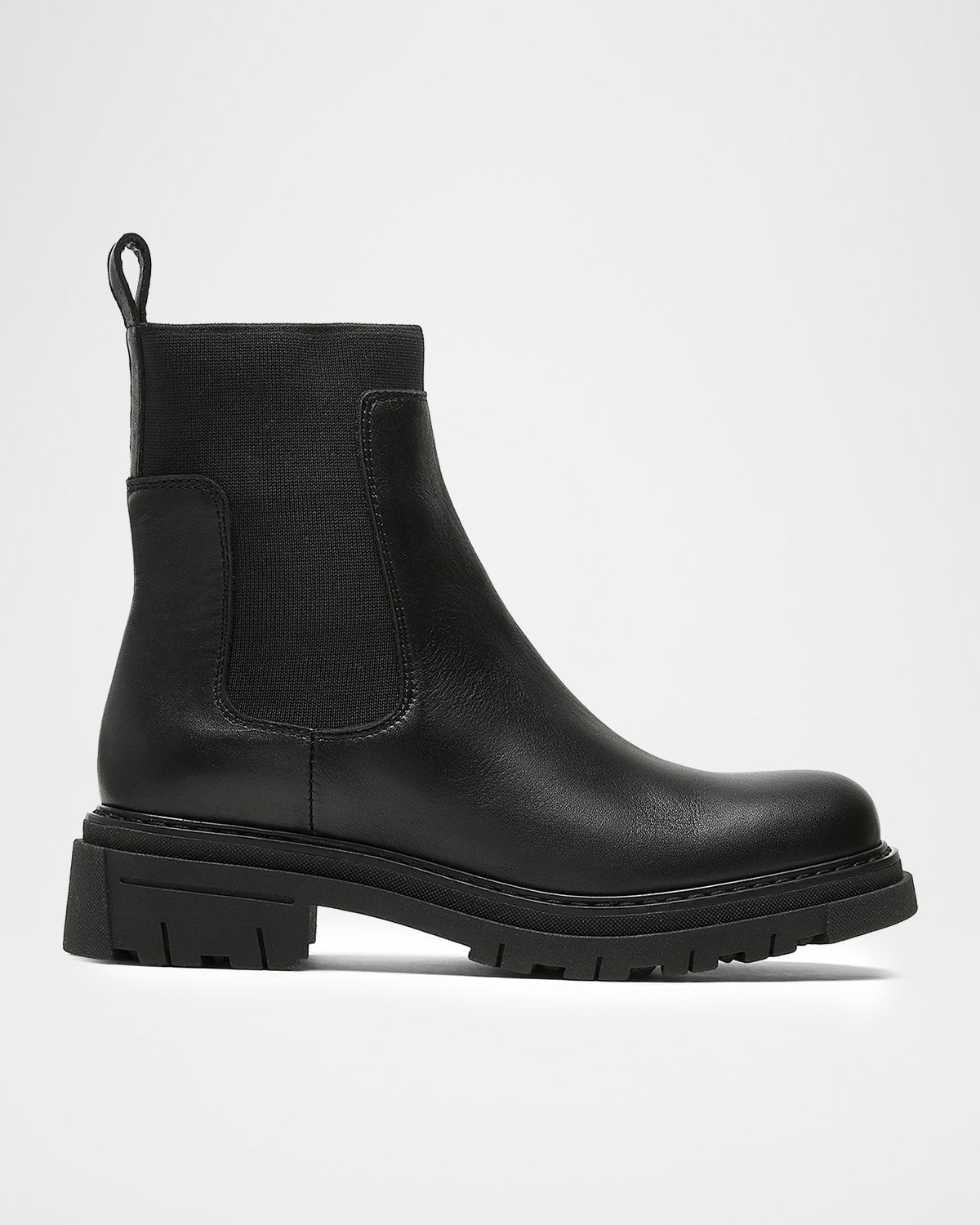 Darren Leather Extended-Elastic Chelsea Boots