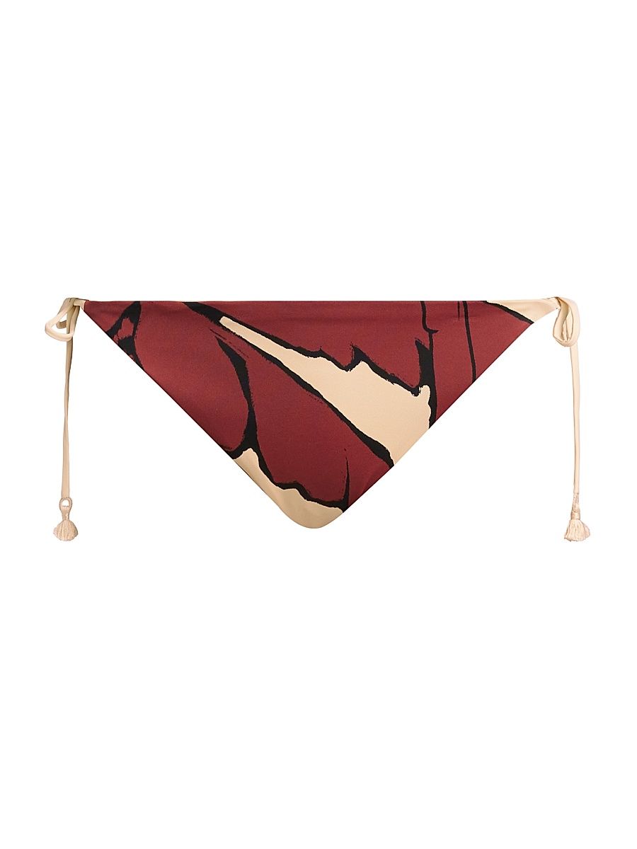 Women's Palms Entorche de Mar Bikini Bottom - Palm Secrured Black - Size Medium