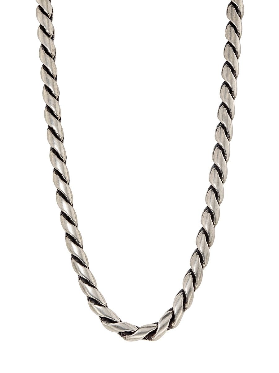 Men's Twisted Chain Necklace - Palladium
