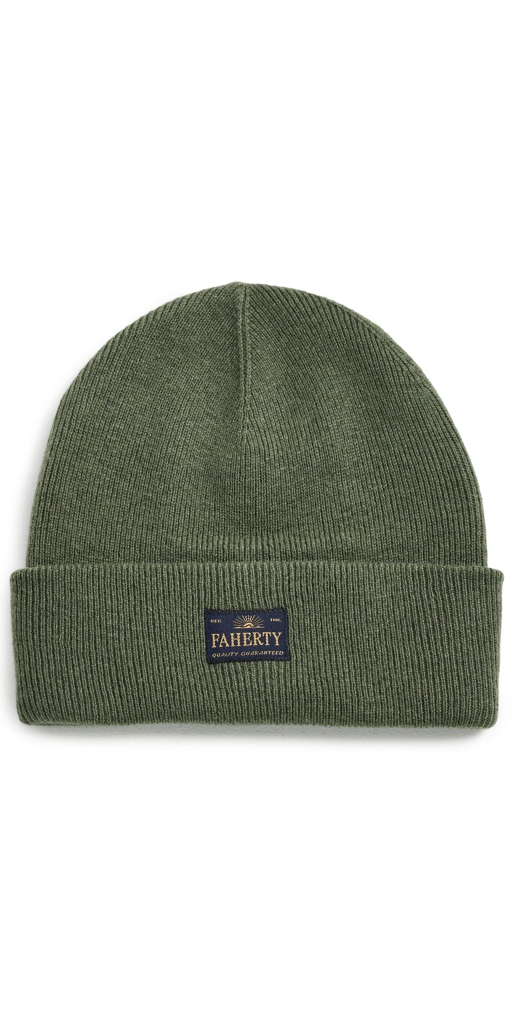 Faherty Merino Beanie Forest One Size