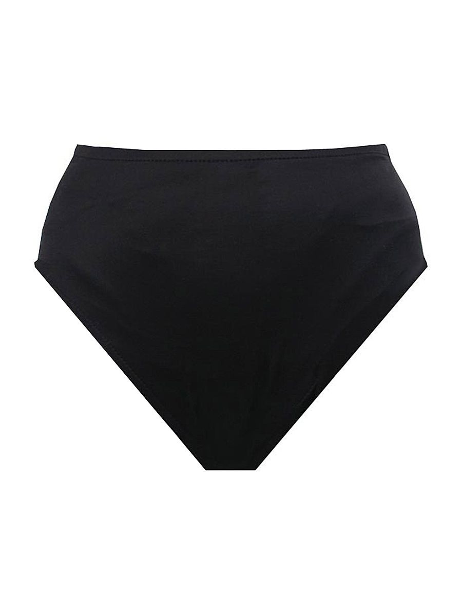 Women's Plus Solid Swim Bottoms - Black - Size 16