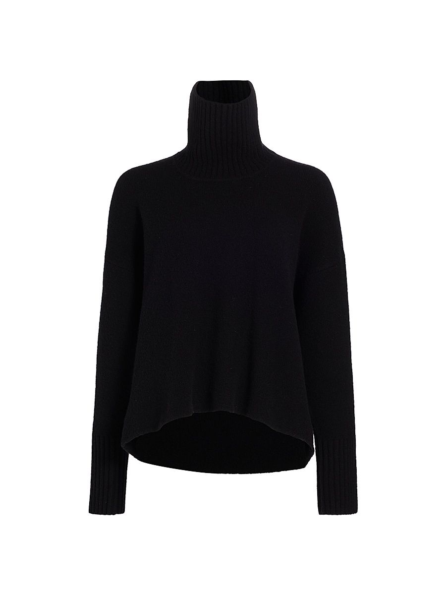 Women's Sandra Turtleneck Sweater - Black - Size Large
