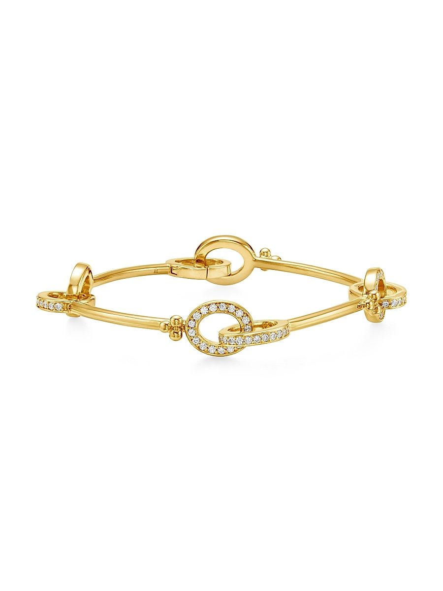 Women's Florence86 Orsina 18K Yellow Gold & Diamond Link Bracelet - Yellow Gold