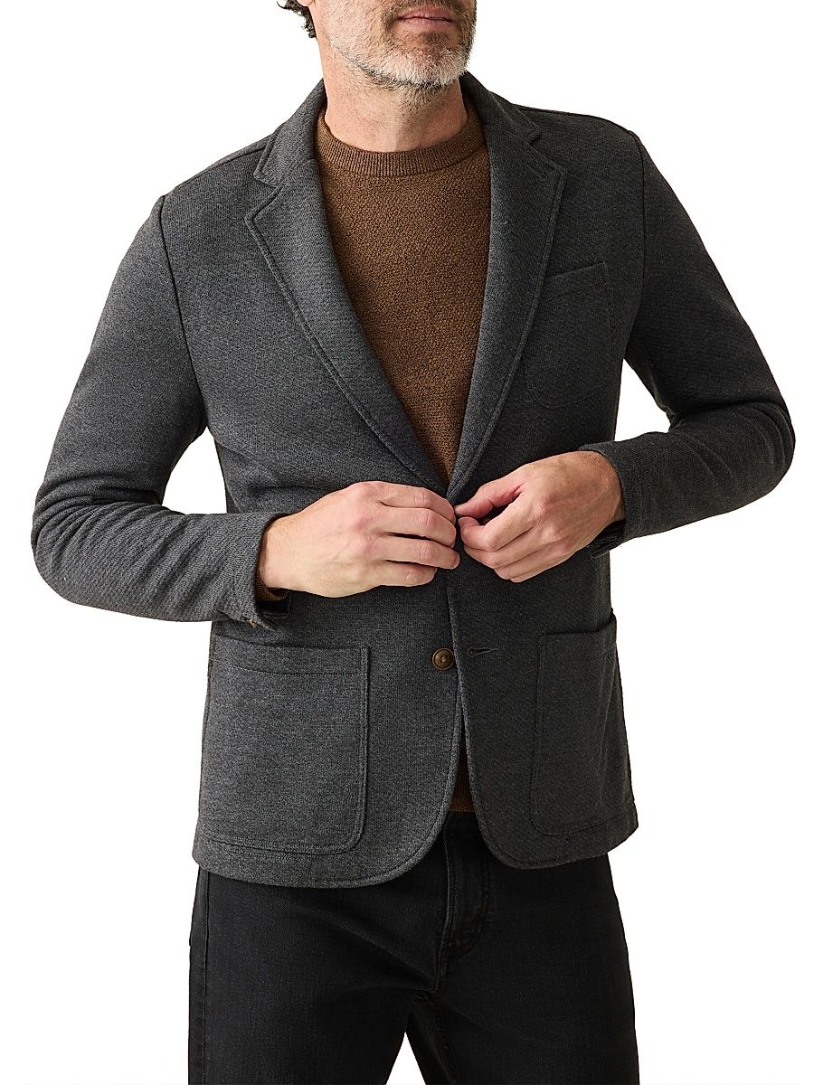 Men's Inlet Knit Blazer - Black Sky Melange - Size Large