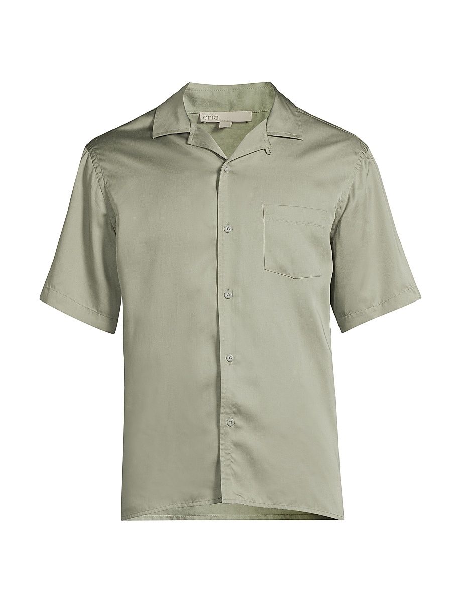 Men's Core Vacation Relaxed Short-Sleeve Shirt - Sage - Size XXL