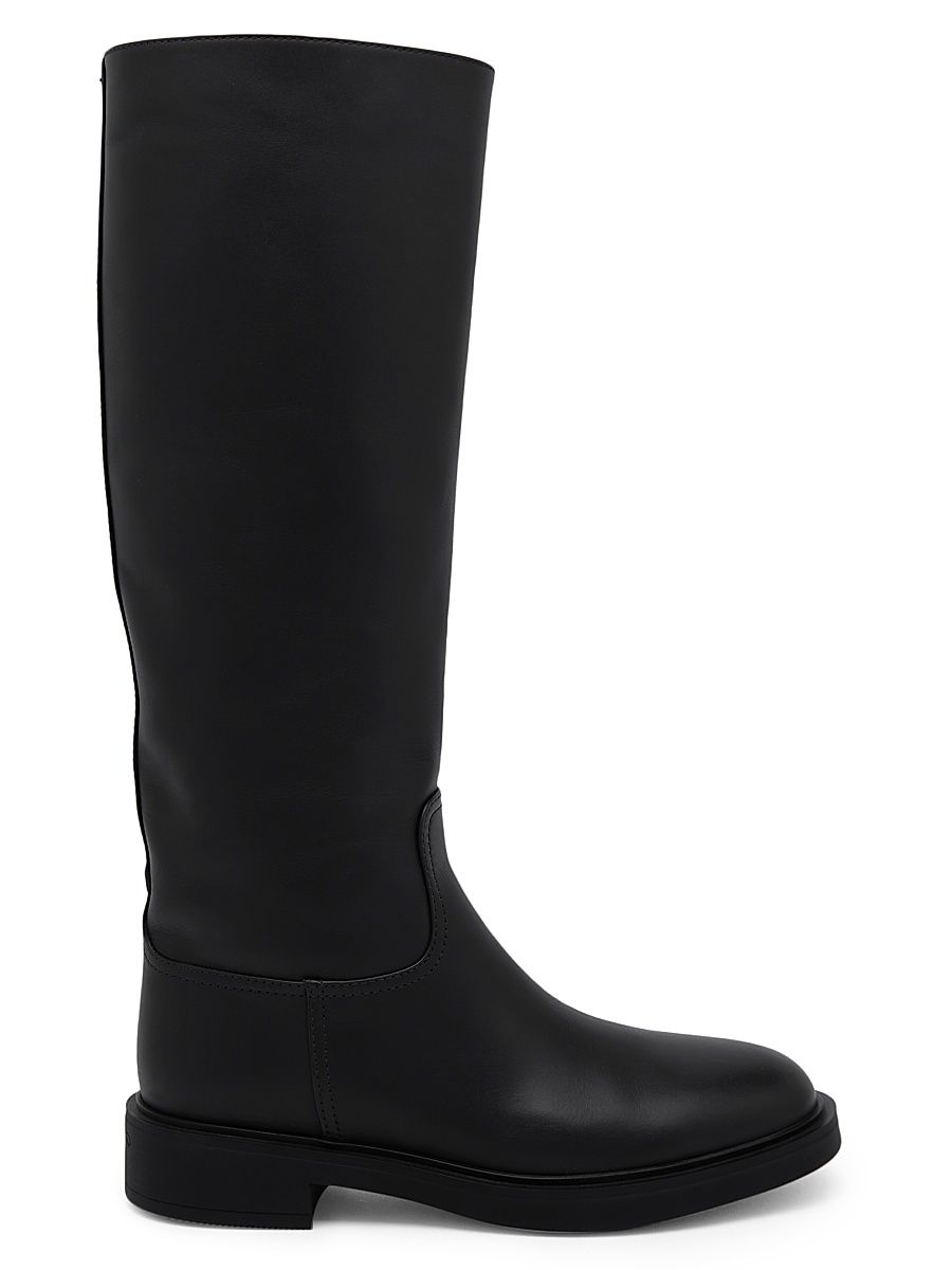 Women's Ascott Leather Knee-High Boots - Black - Size 11.5