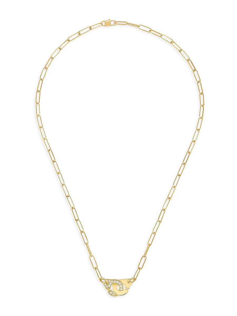 Women's Menottes Dinh Van R10 18K Yellow Gold Pendant Necklace - Gold