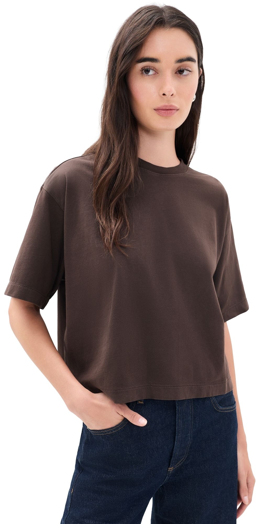 Madewell Boxy Tee Dark Chicory M