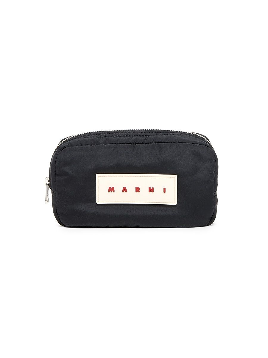 Men's Puffy Logo Pouch - Black