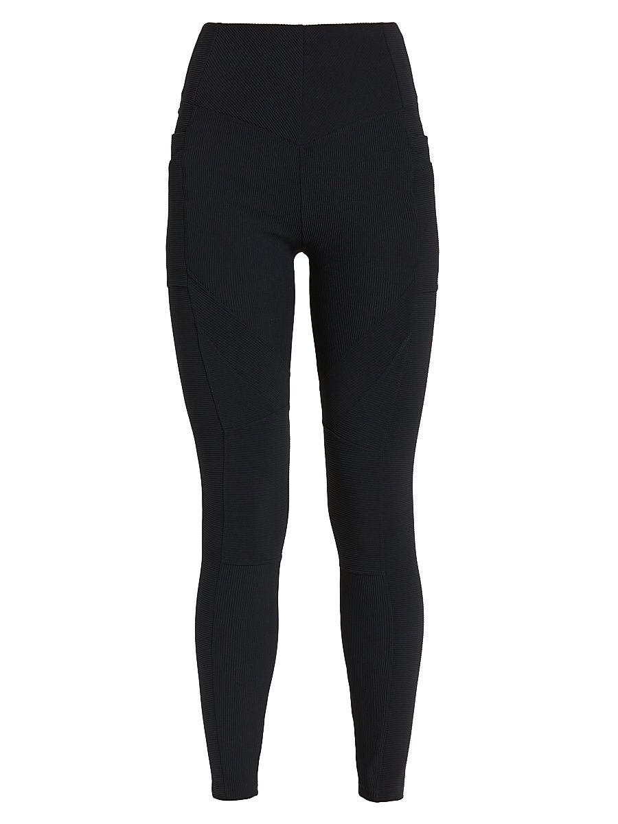 Women's Directional Rib Leggings - Black - Size Small