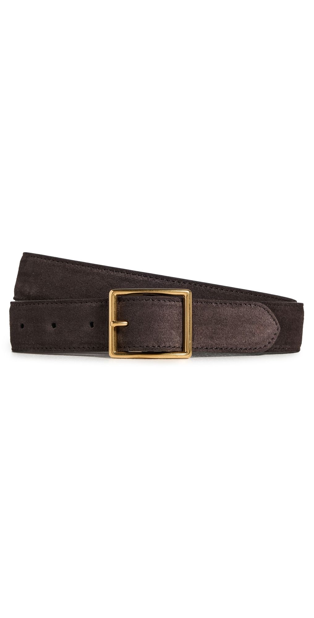 Nili Lotan Gabriele Belt Black w/ Gold Buckle 80