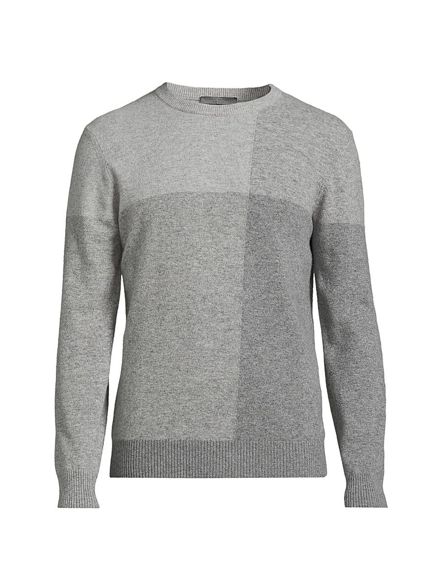 Men's Golden Wool Crewneck Sweater - Grey - Size XL
