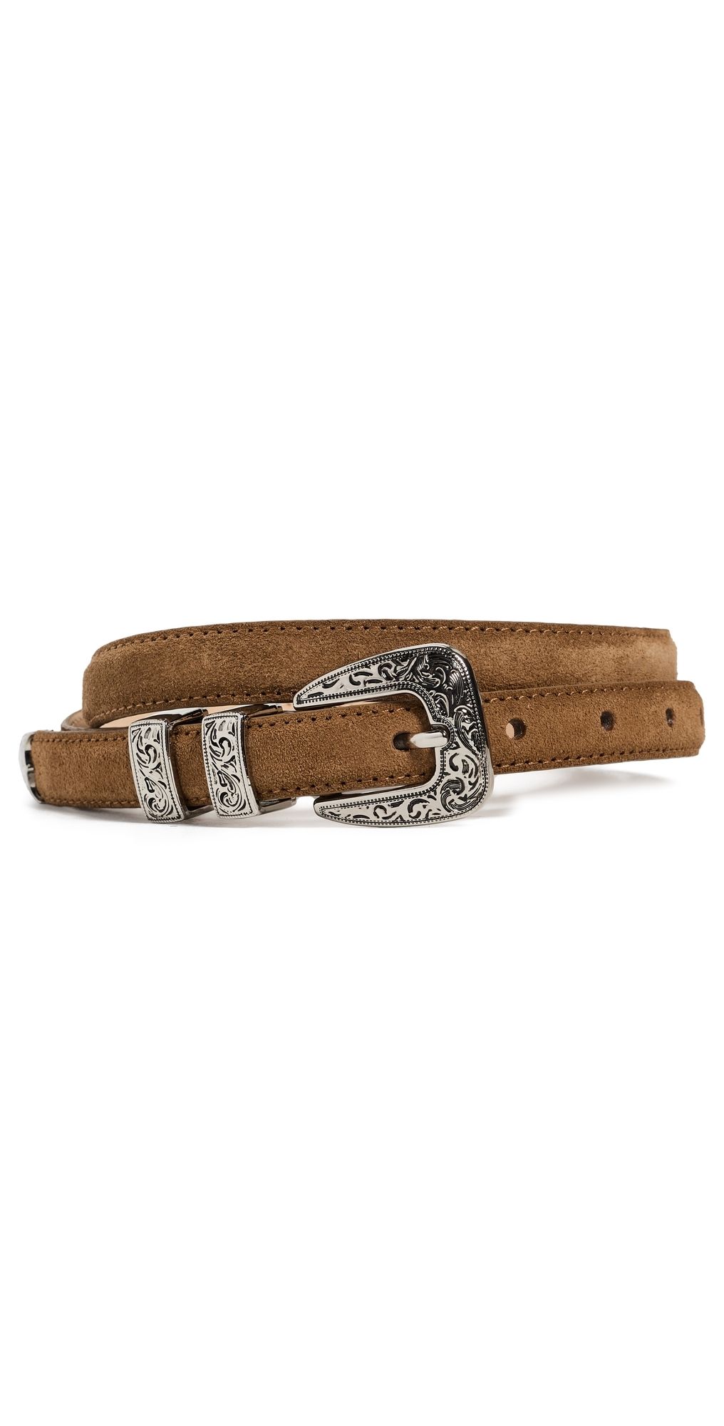 B-Low The Belt Gunnar Suede Belt Bronze Silver XS
