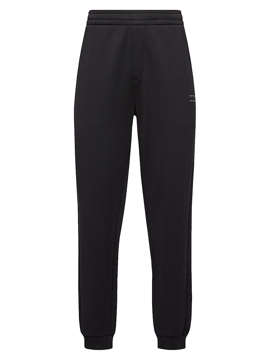 Men's Sweatpants in Cotton Fleece - Black - Size XXL