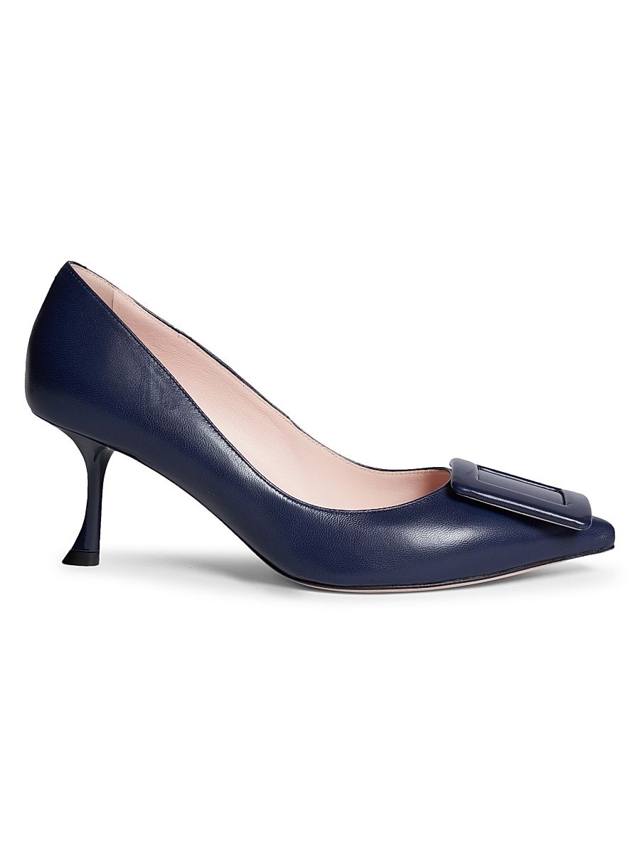 Women's Viv In The City 65MM Leather Pumps - Blue - Size 12
