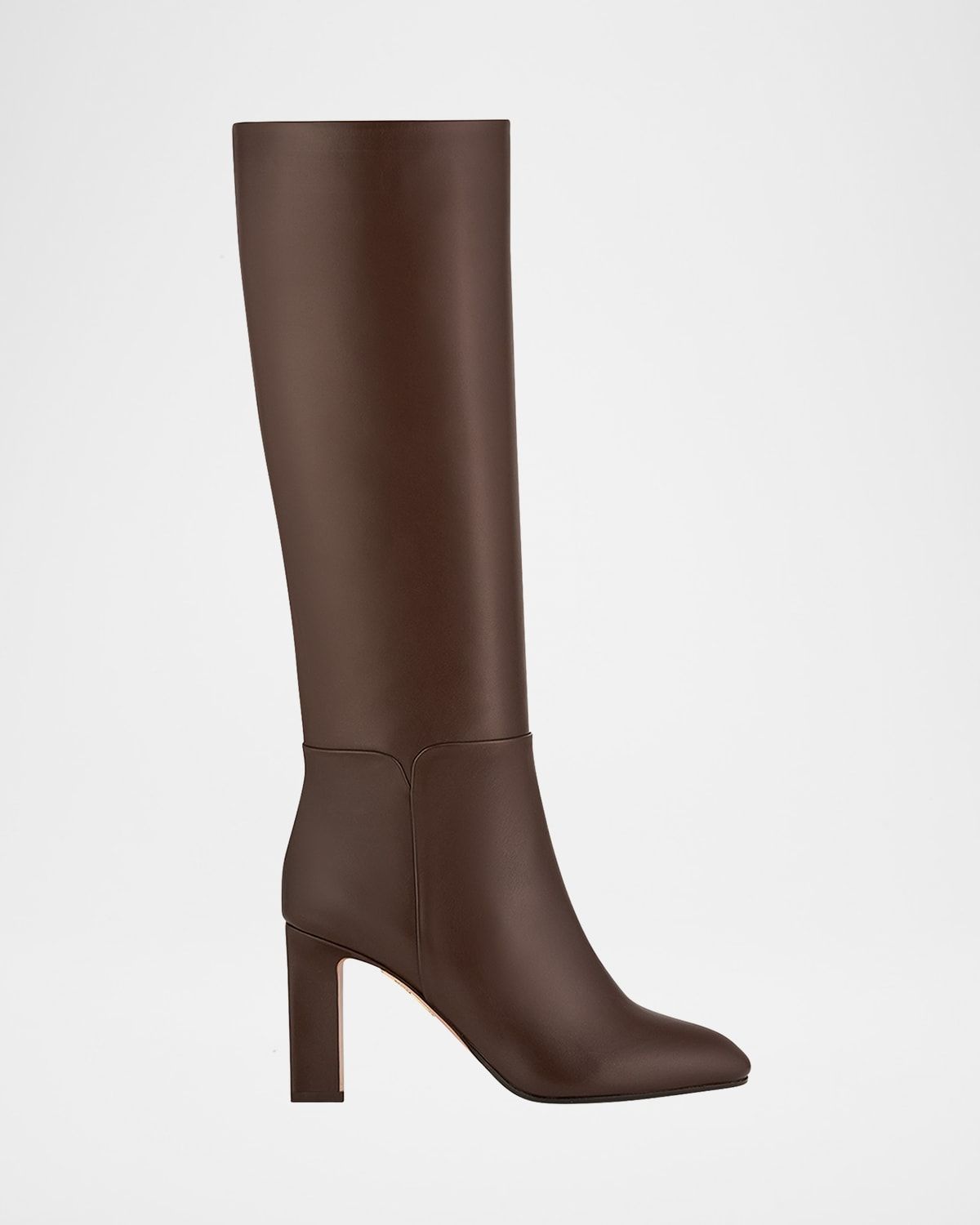 85mm Sellier Block-Heel Knee-High Boots