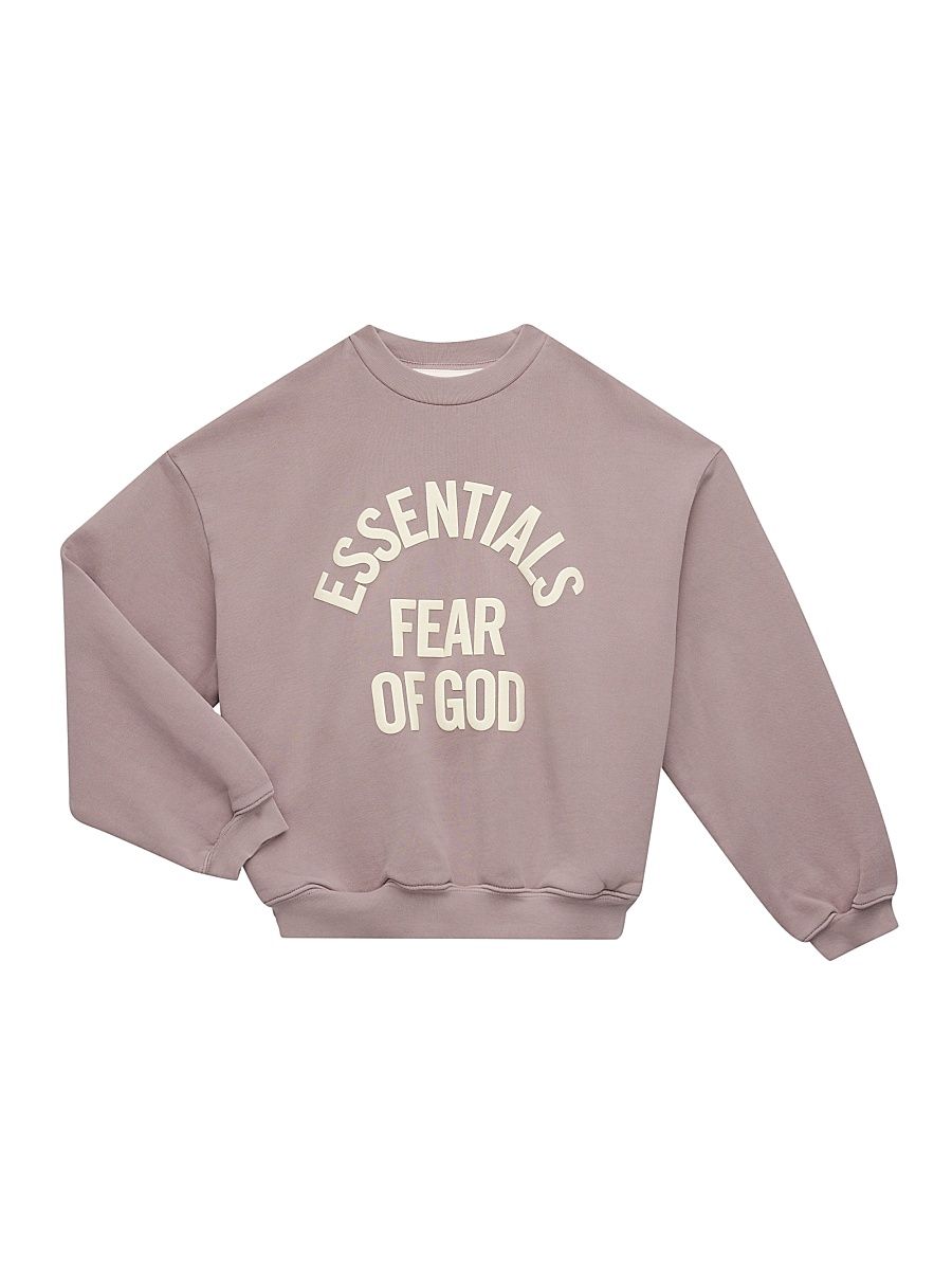 Little Kid's & Kid's Logo Crewneck Sweatshirt - Faded Mauve - Size 2