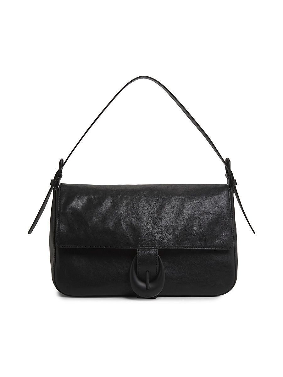 Women's Harlow Medium Leather Bag - Black
