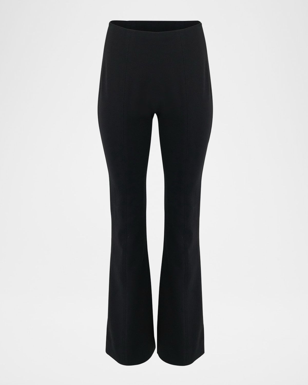 Viscose Crepe Kickflare-Leg Pants