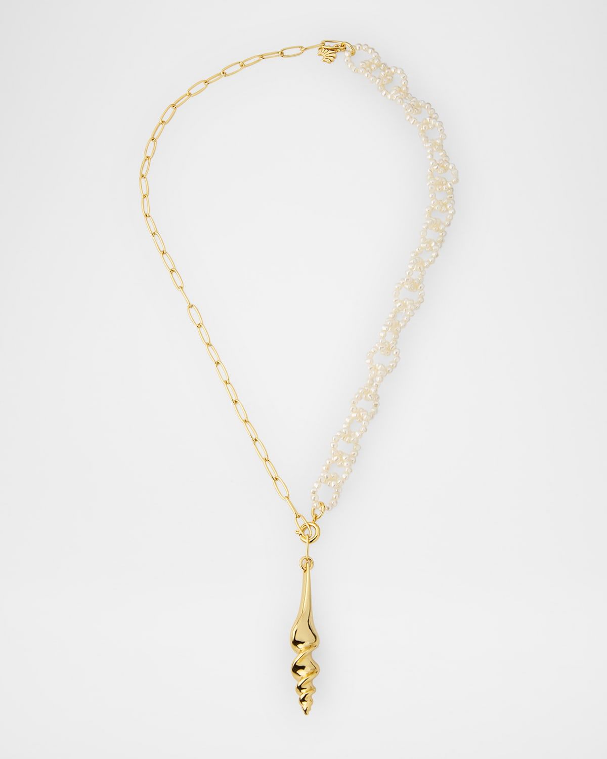 Turritella Lariat Necklace