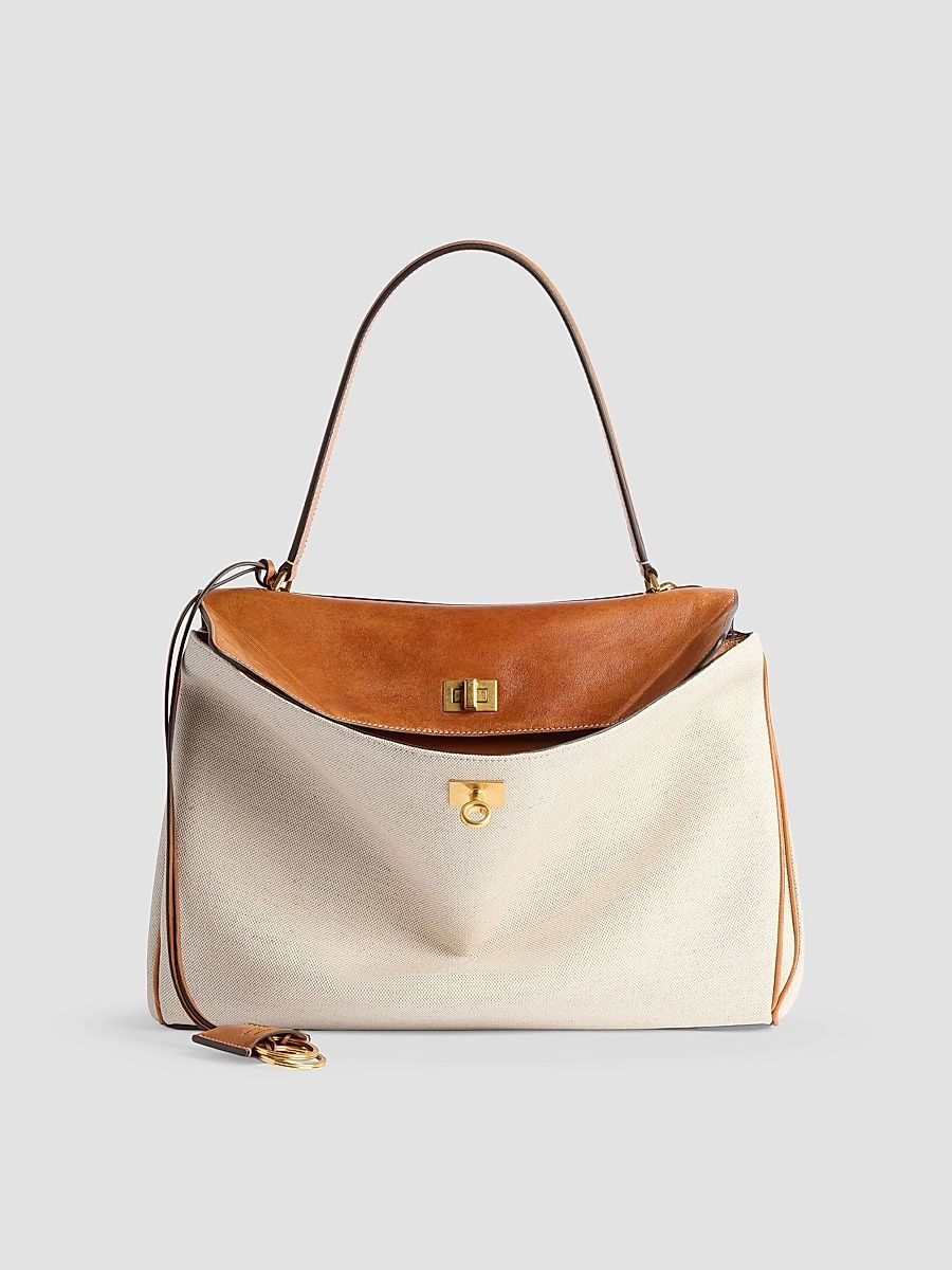 Balenciaga Women's Rodeo Medium Top Handle Bag - Beige Tan Cowboy