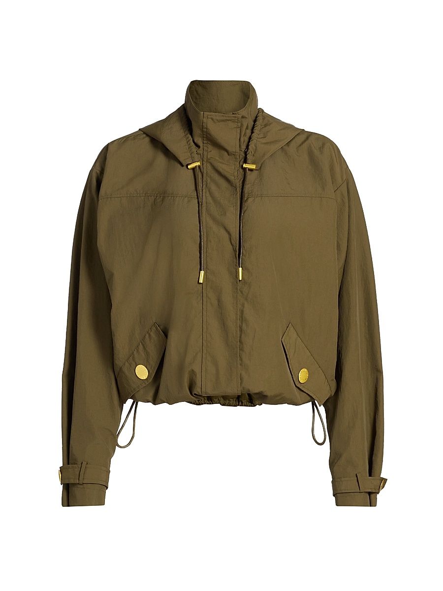 Women's Geovana Hooded Windbreaker - Pine - Size XL