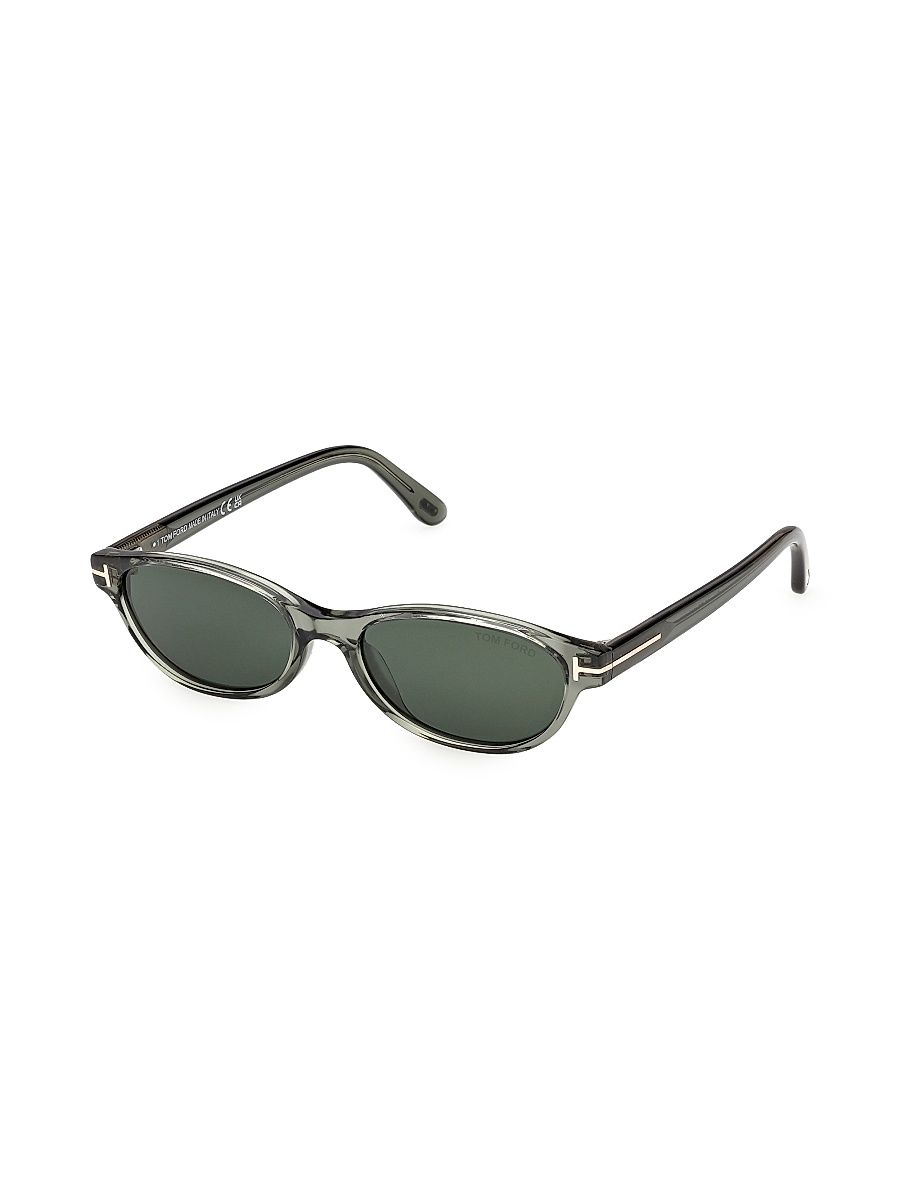 Women's Chloe 52MM Oval Sunglasses - Black Green - Size Medium