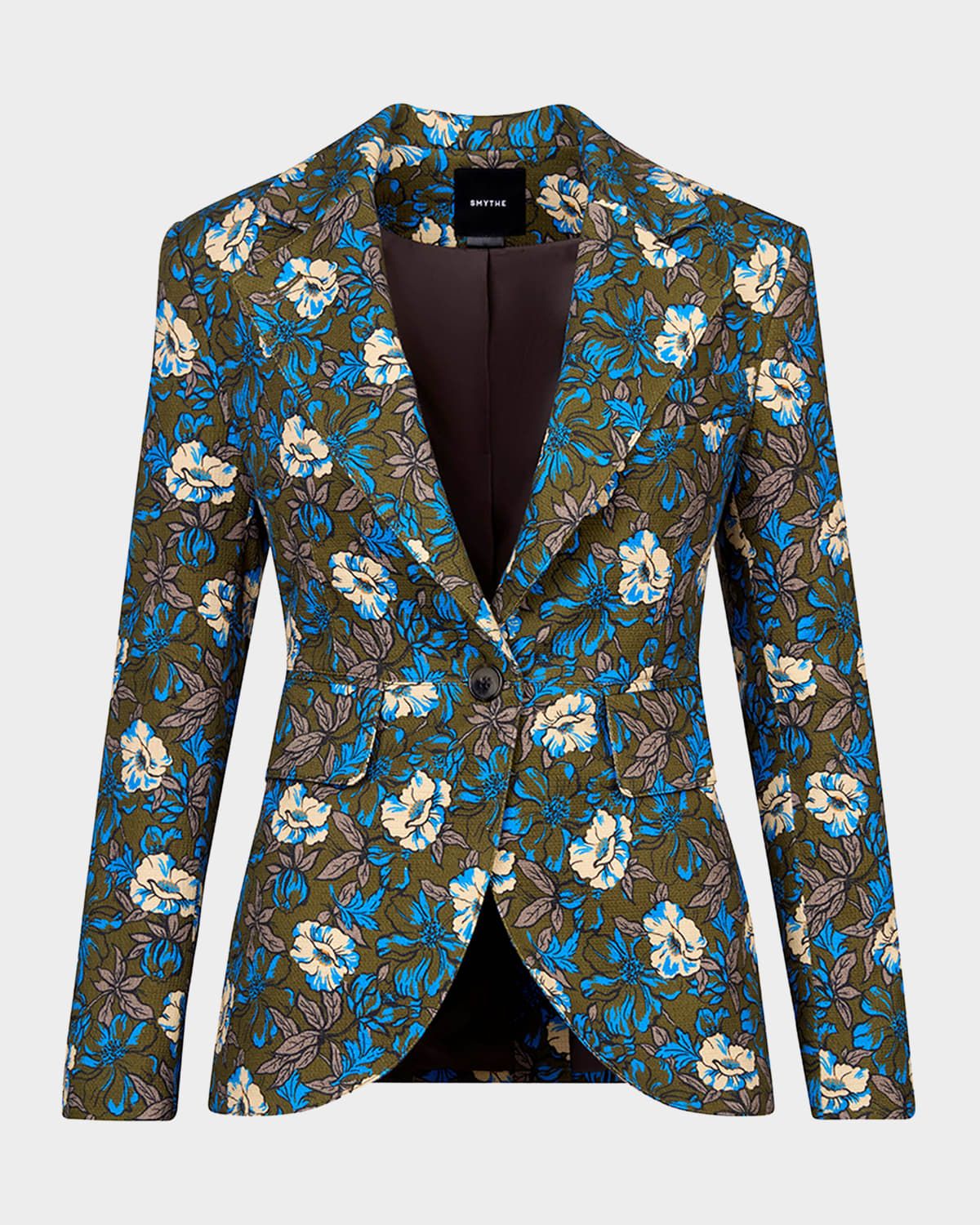 Floral Seamed Blazer