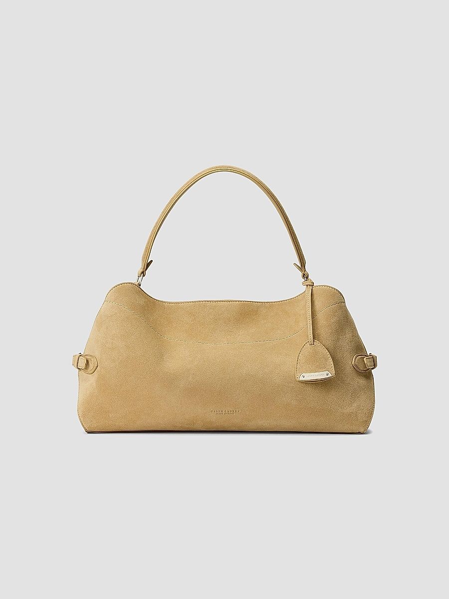 Ralph Lauren Collection Women's The Ralph Suede Shoulder Bag - Tan