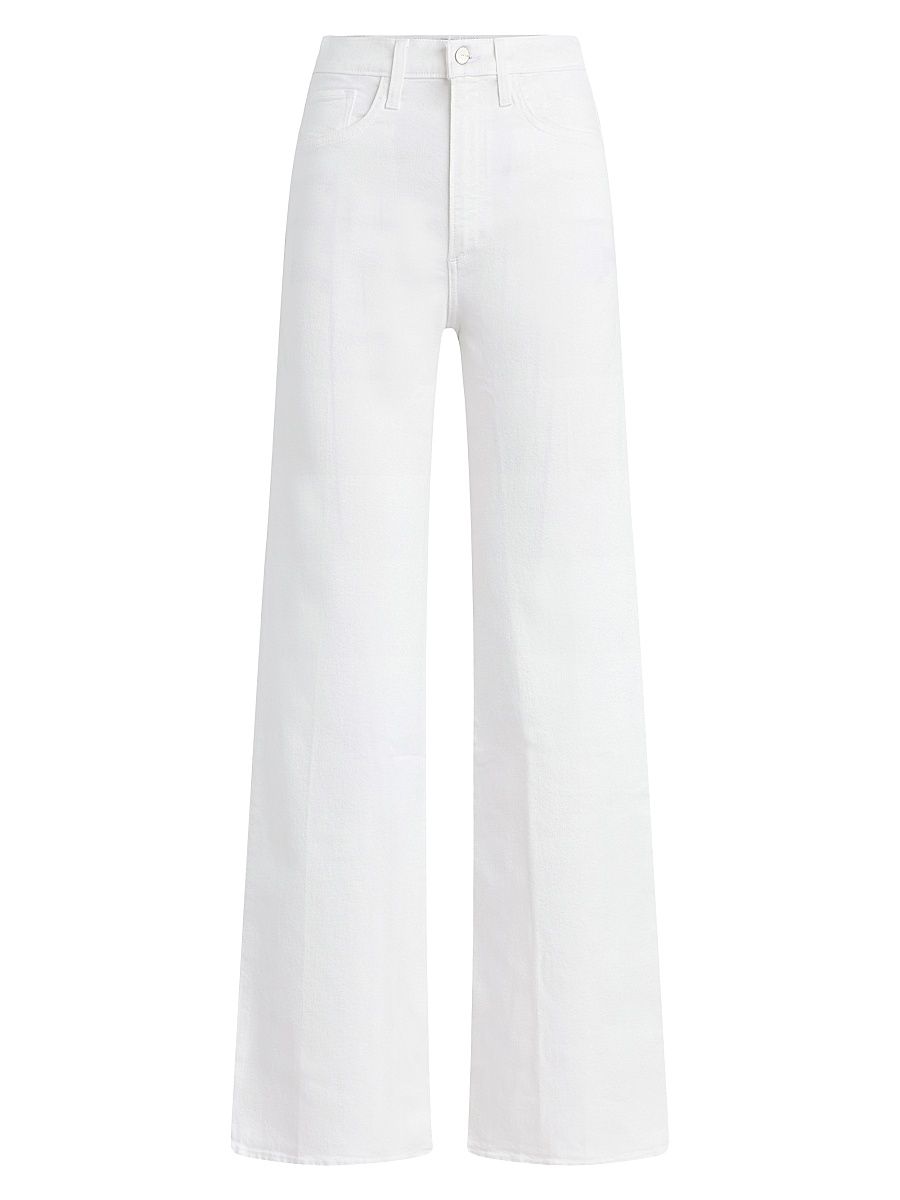 Women's Petite Mia Wide-Leg Jeans - White - Size 31