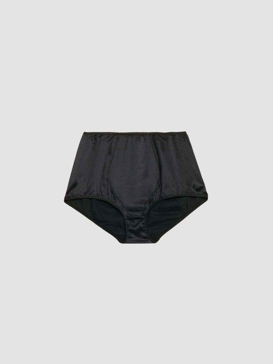 Dolce & Gabbana Women's Stretch-Silk Briefs - Black - Size XS