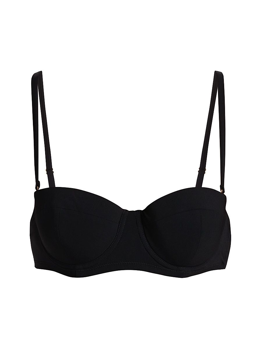 Women's Balconette Bra Top - Nero - Size Large