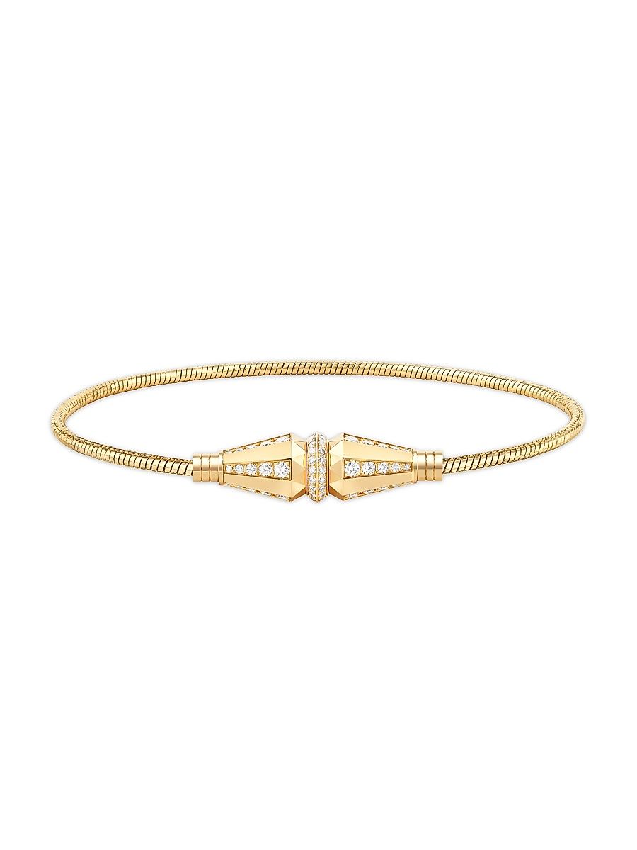 Women's Jack De Boucheron 18K Yellow Gold & 1.04 TCW Diamond Bracelet