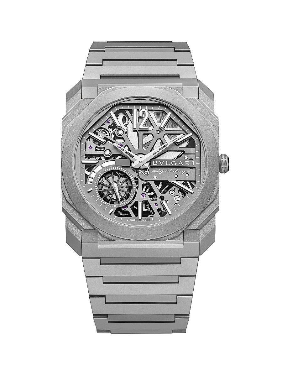Men's Octo Finissimo Titanium Skeleton Watch - Titanium