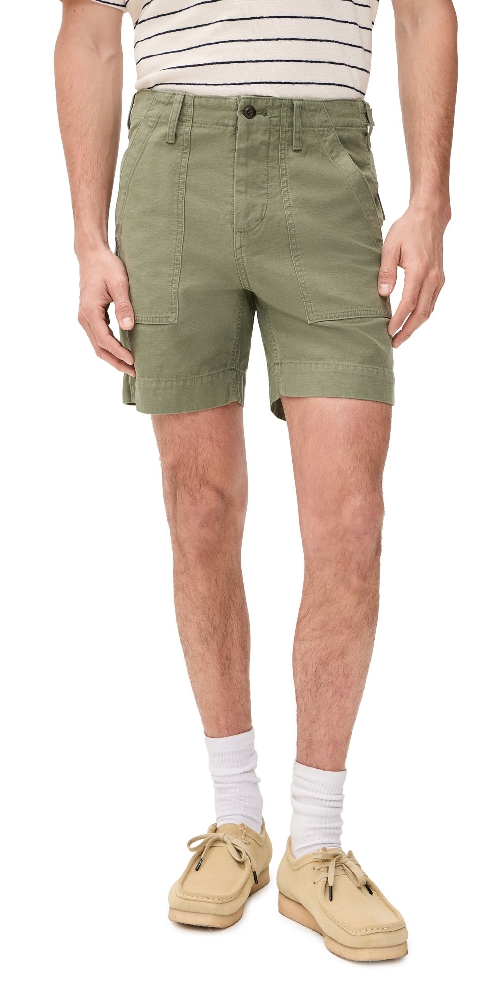 Filson Field Supply Shorts 6 Washed Fatigue Green 32