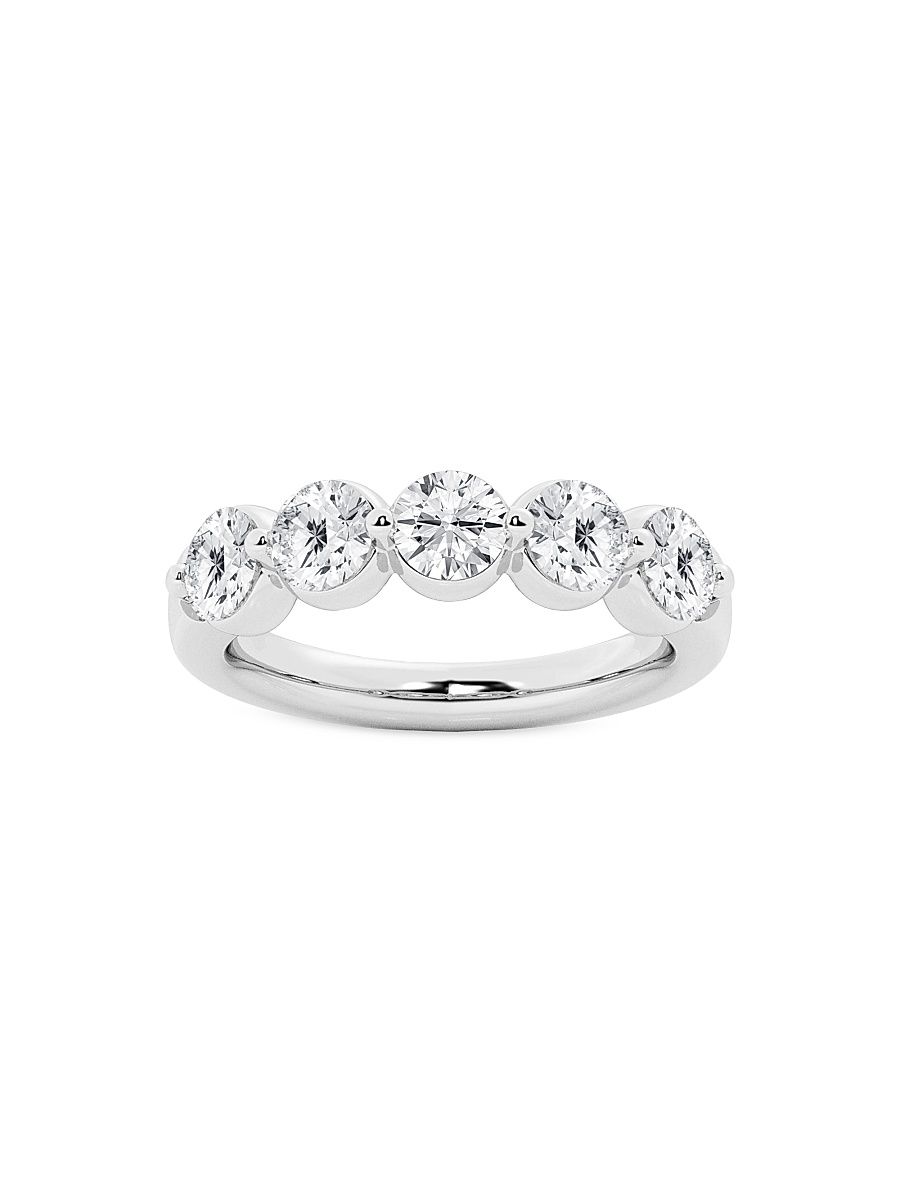 Women's 14K White Gold & 2 TCW Lab-Grown Diamond Ring - White Gold - Size 7