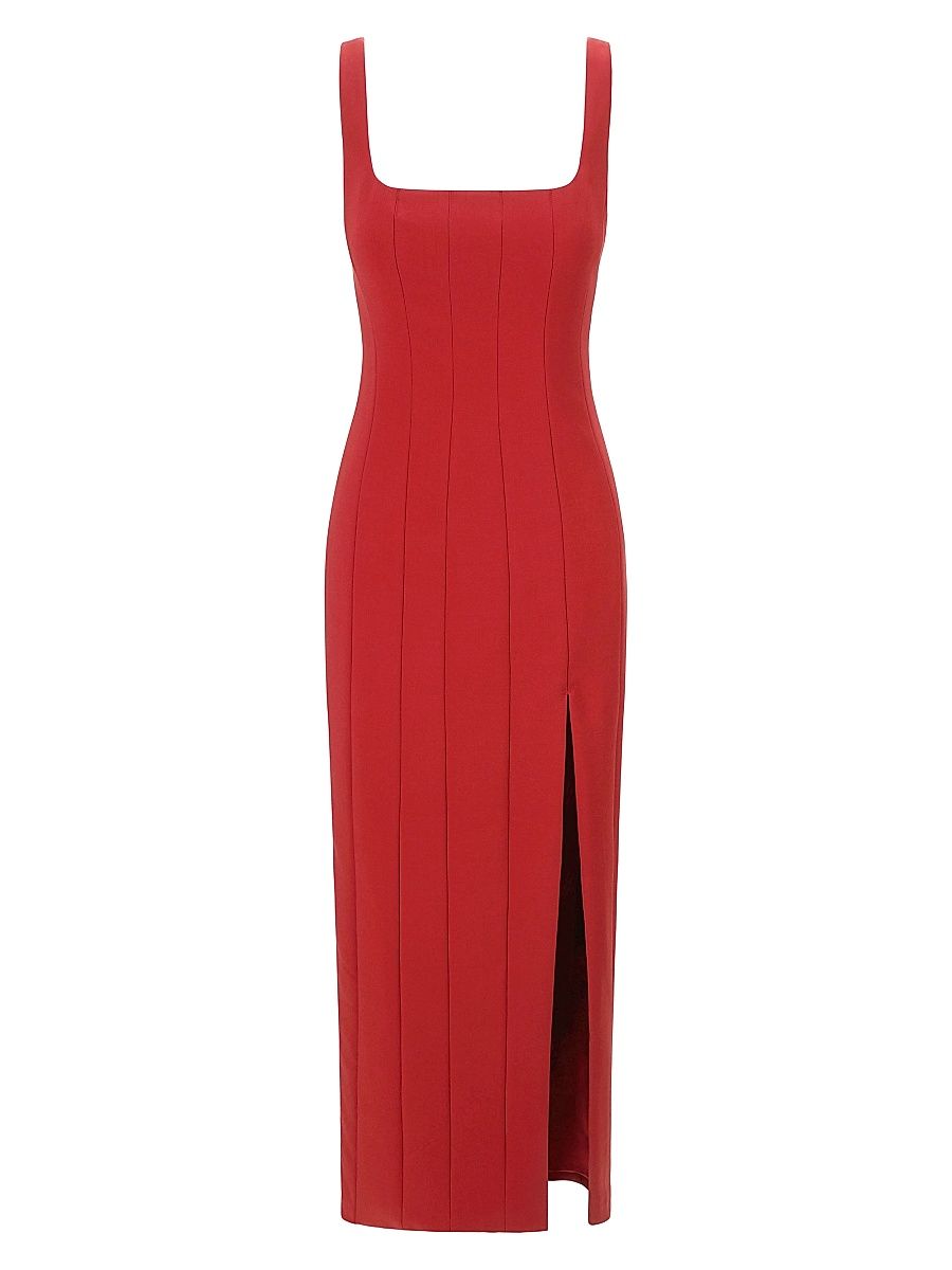 Women's Portrait Scoopneck Maxi Dress - Rouge - Size 10